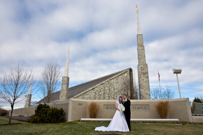 Janeen and Brent at the temple