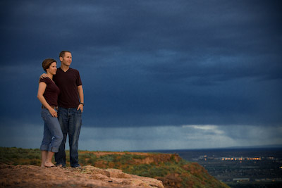 Lisa and Mat overlook Boise