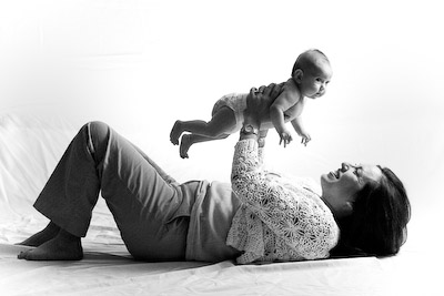 Cecilia and baby